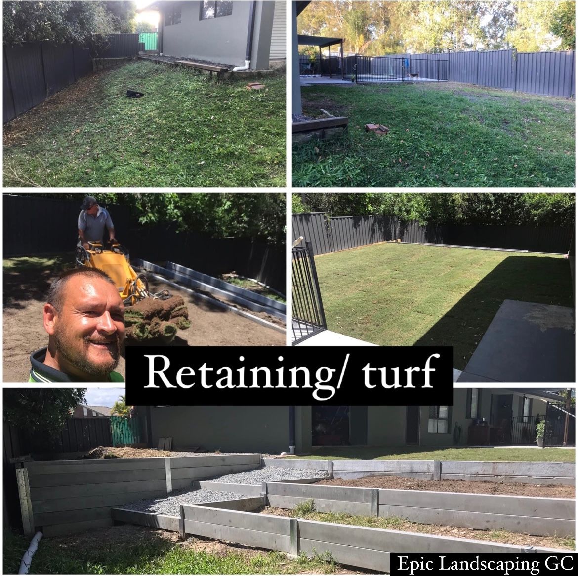 retaining/turf