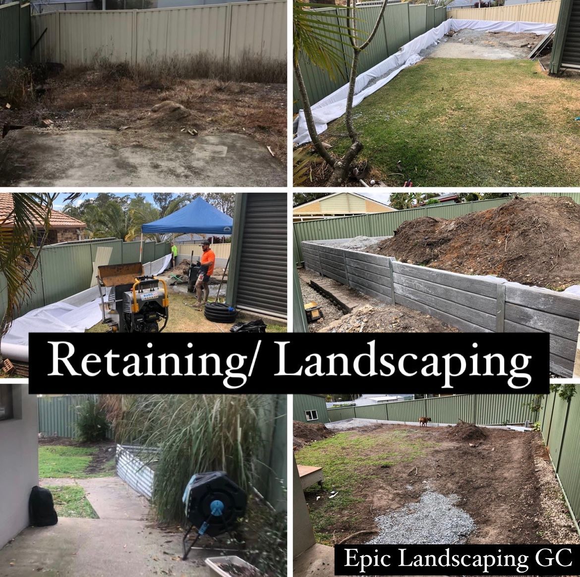 retaining/landscaping