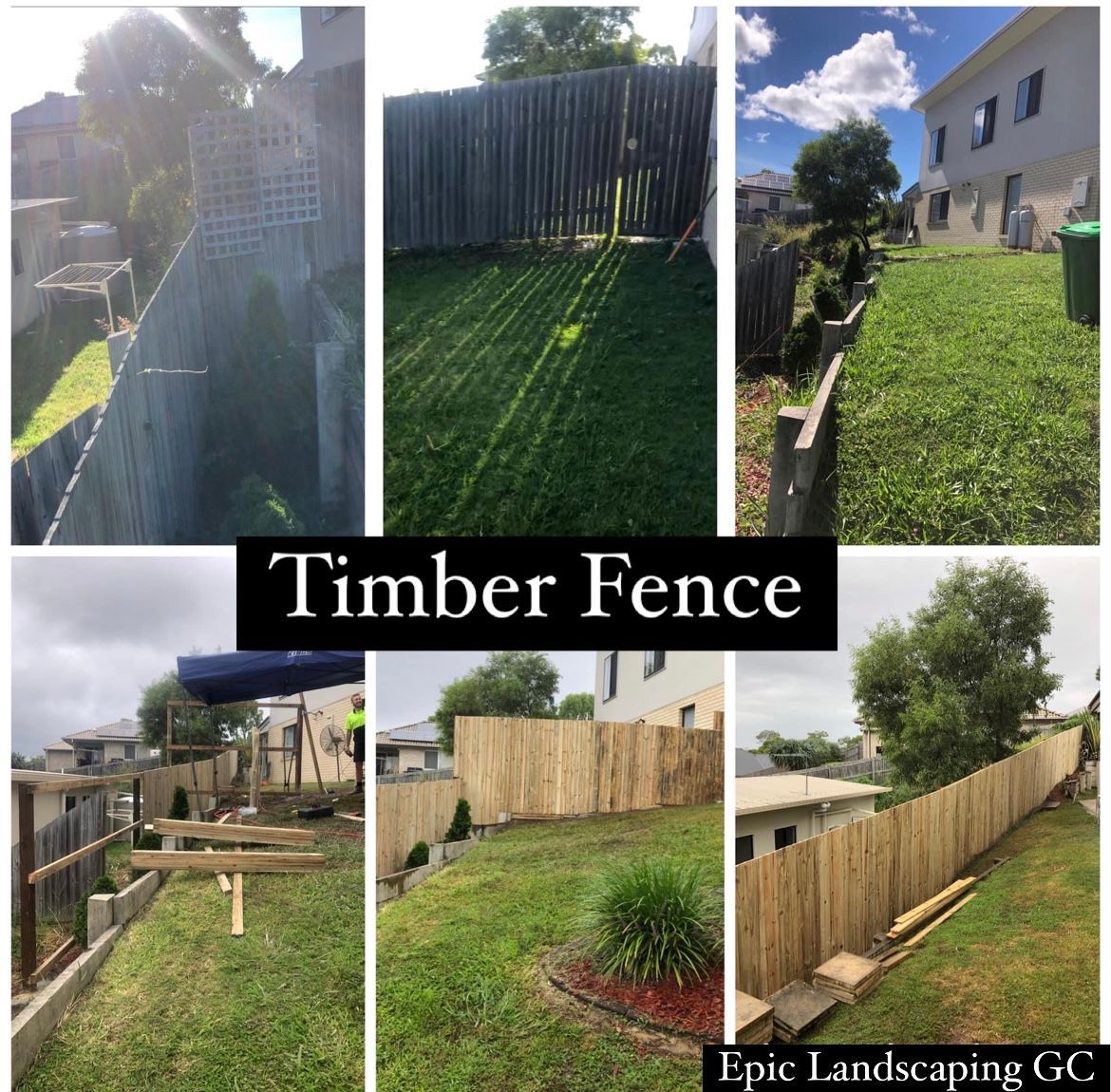 timber fence