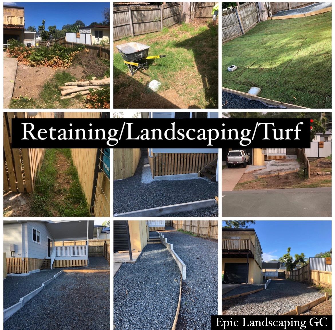 retaining/landscaping