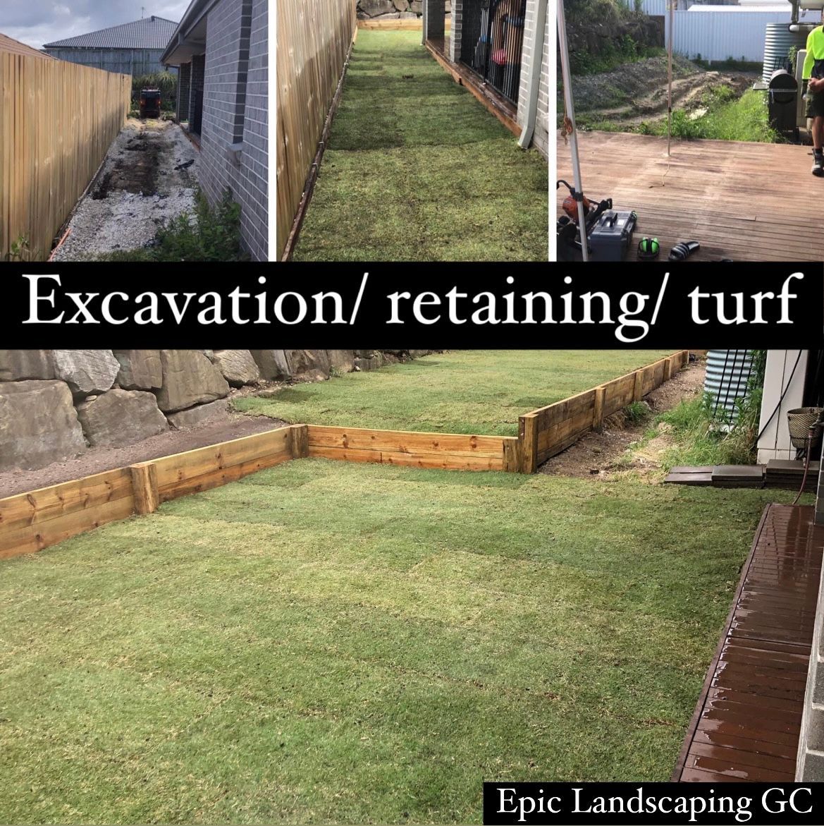 excavation/retaining/turf