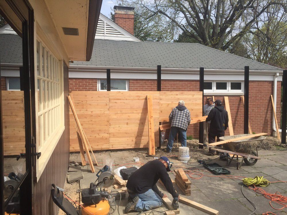 Staff Installing Fence — Maywood, IL — Anaya and Sons Fence Company