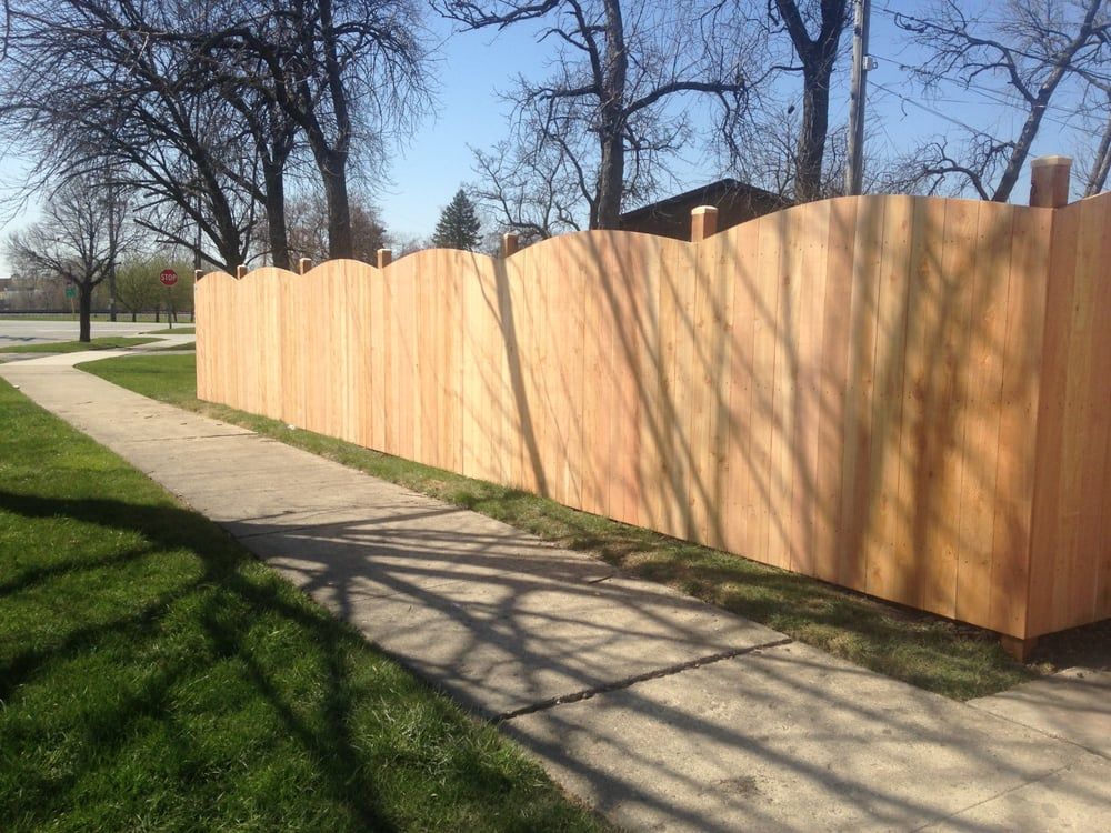 Vertical Fence Beside Sidewalk — Maywood, IL — Anaya and Sons Fence Company