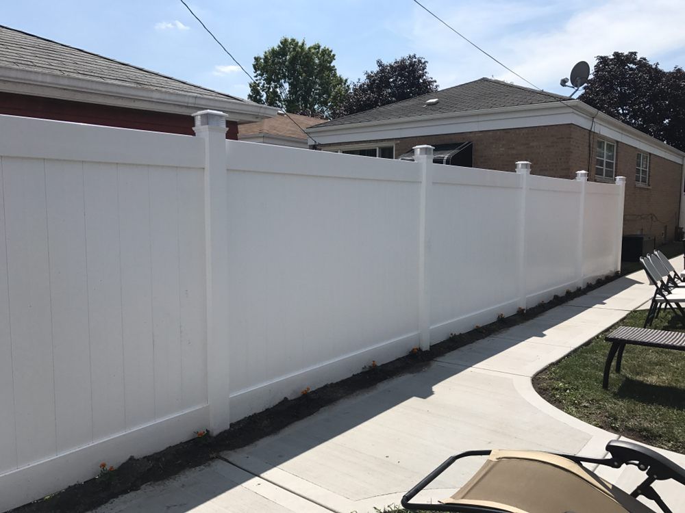 Beautiful White Fence — Maywood, IL — Anaya and Sons Fence Company