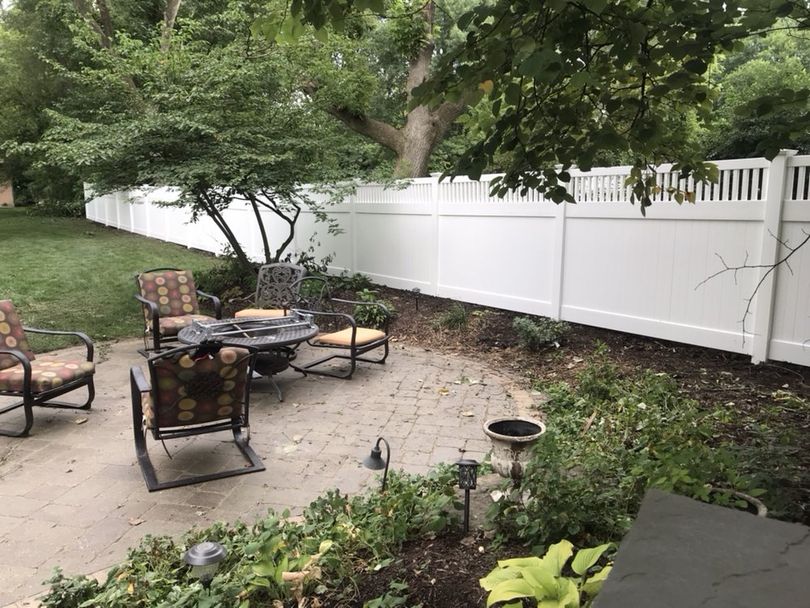 White Vinyl Fence — Maywood, IL — Anaya and Sons Fence Company