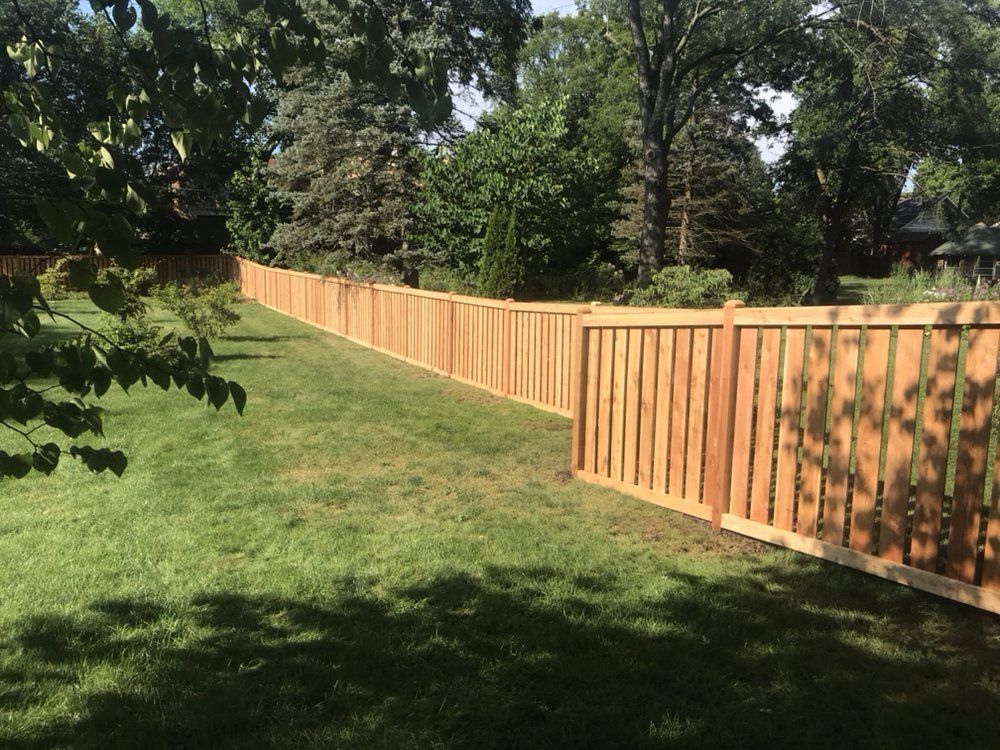 View of a Backyard Fence — Maywood, IL — Anaya and Sons Fence Company
