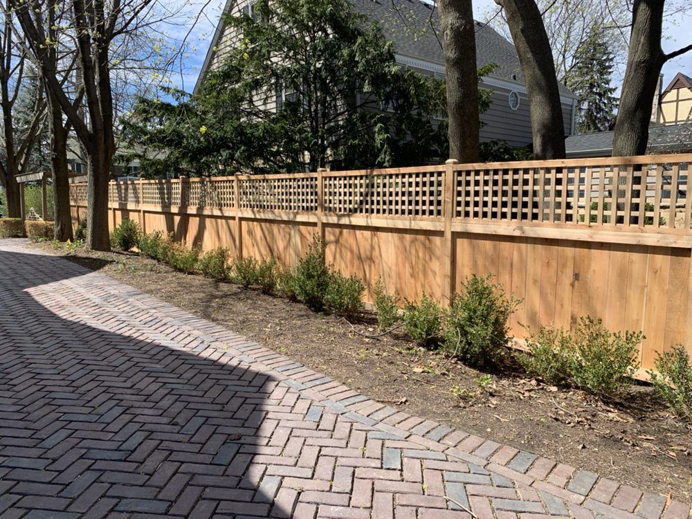 Fence with Shadow and Plants — Maywood, IL — Anaya and Sons Fence Company