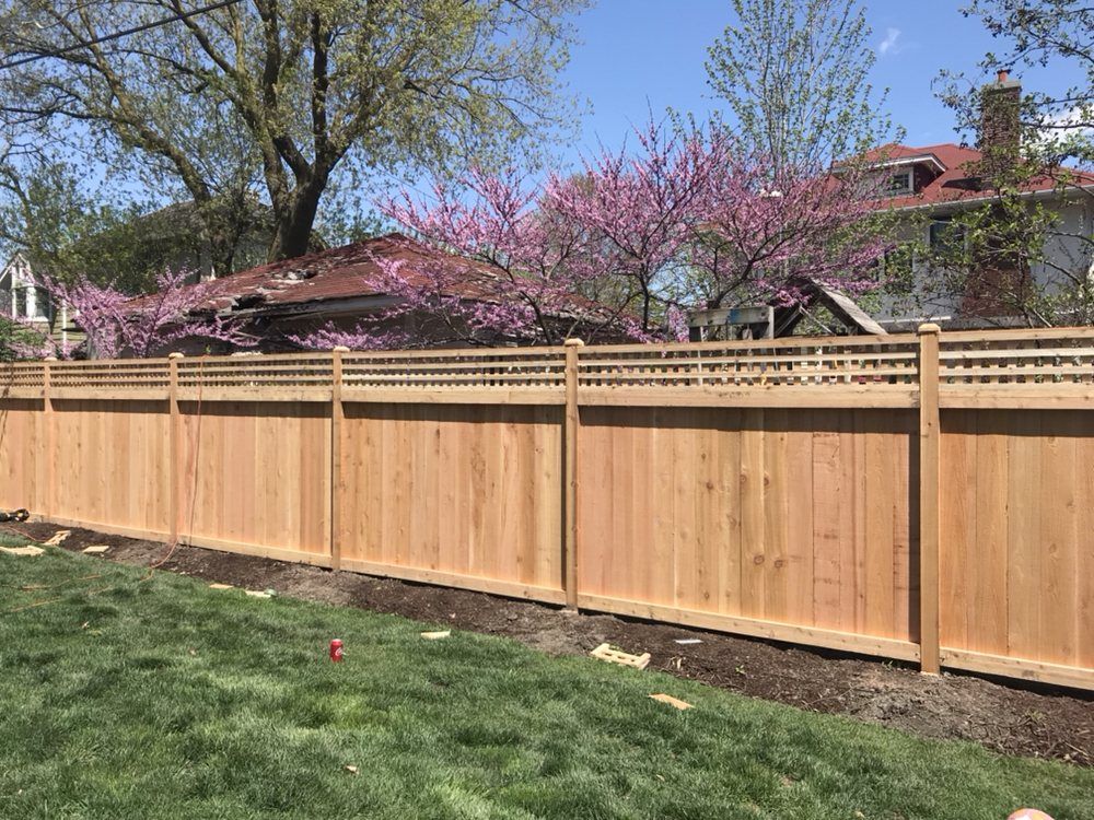 Board with Square Lattice — Maywood, IL — Anaya and Sons Fence Company