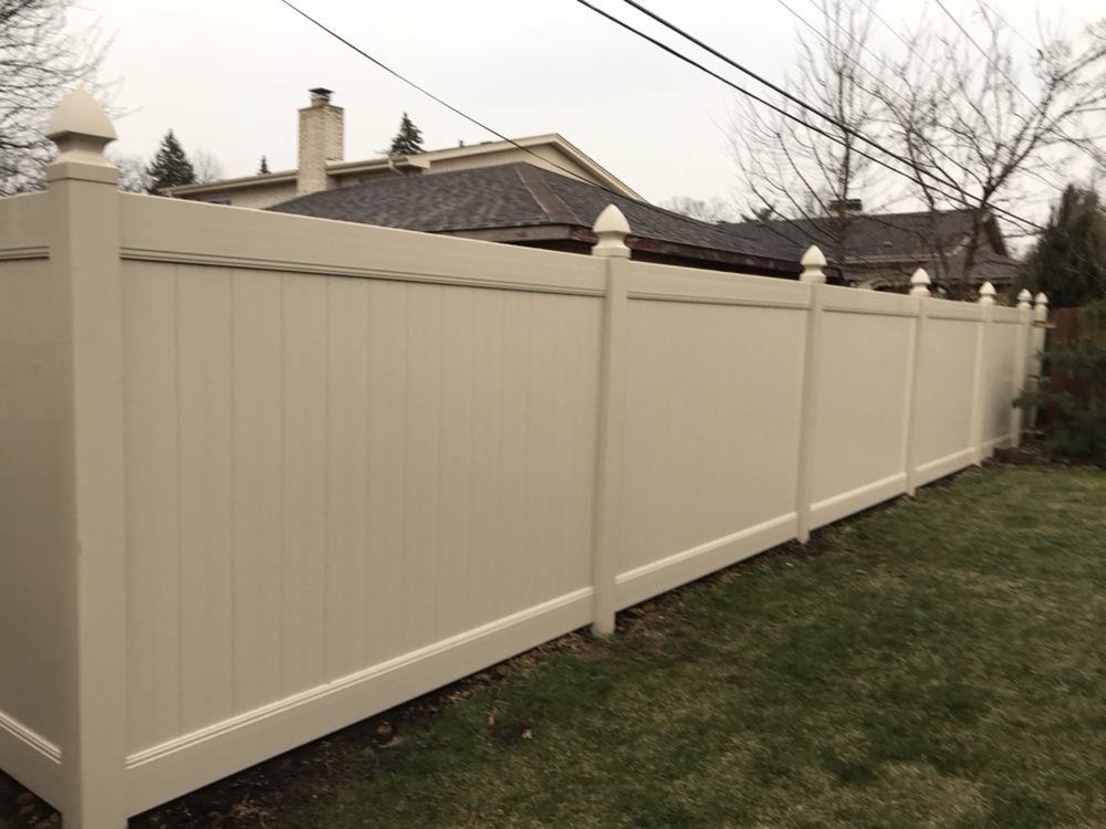 White Vinyl Privacy Fence — Maywood, IL — Anaya and Sons Fence Company