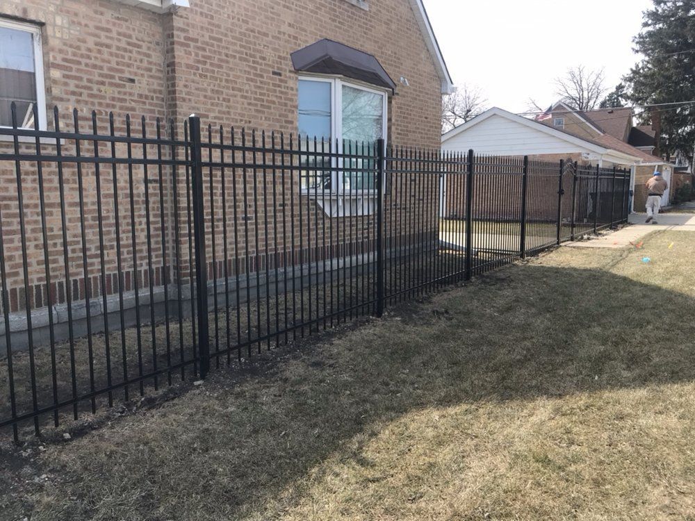 Black Metal Fence — Maywood, IL — Anaya and Sons Fence Company