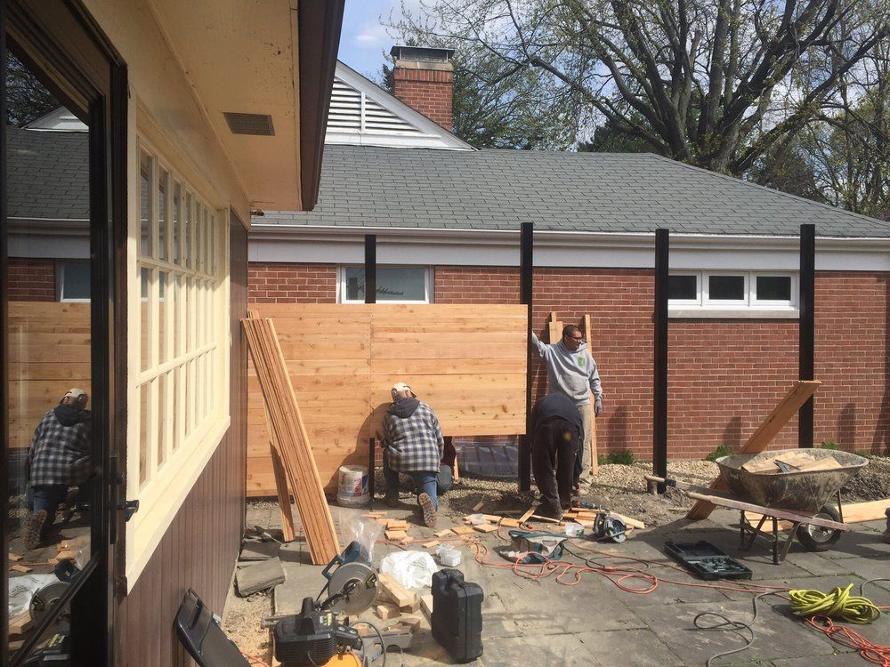 Constructing Wall Fence — Maywood, IL — Anaya and Sons Fence Company