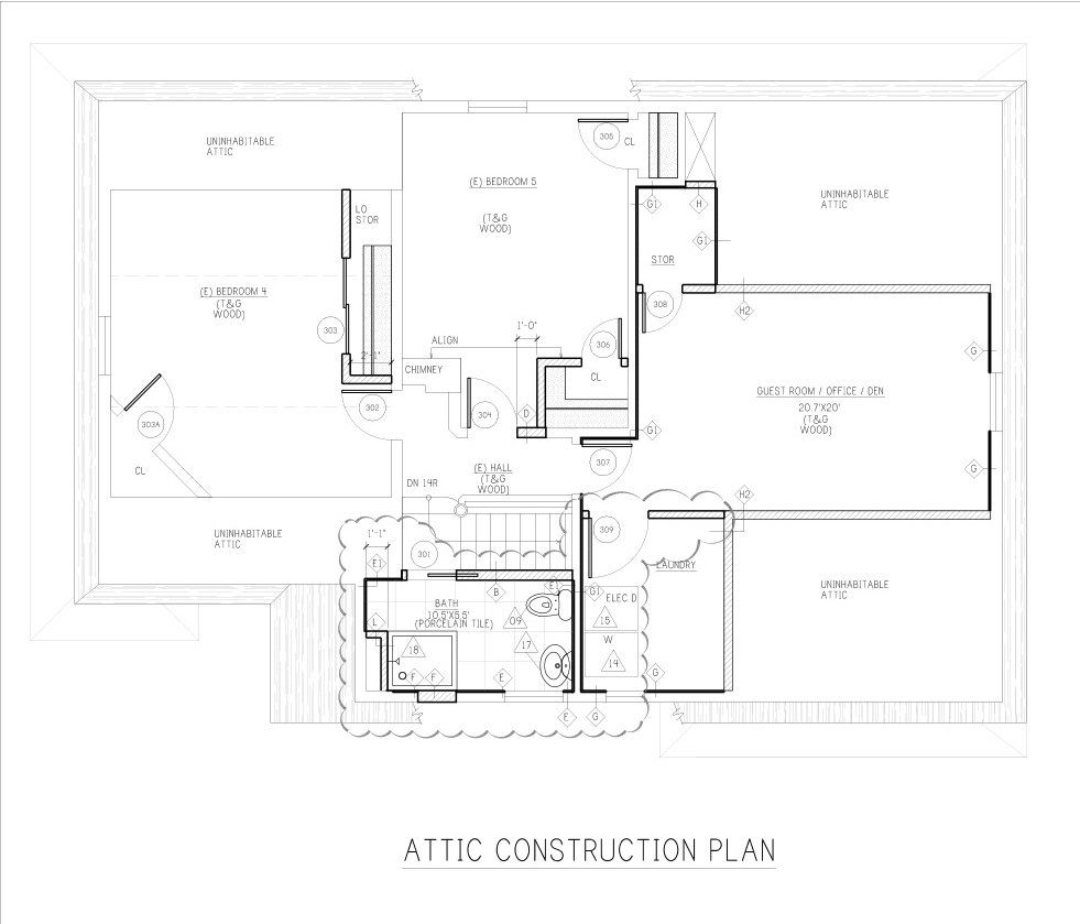 A black and white floor plan of a house.