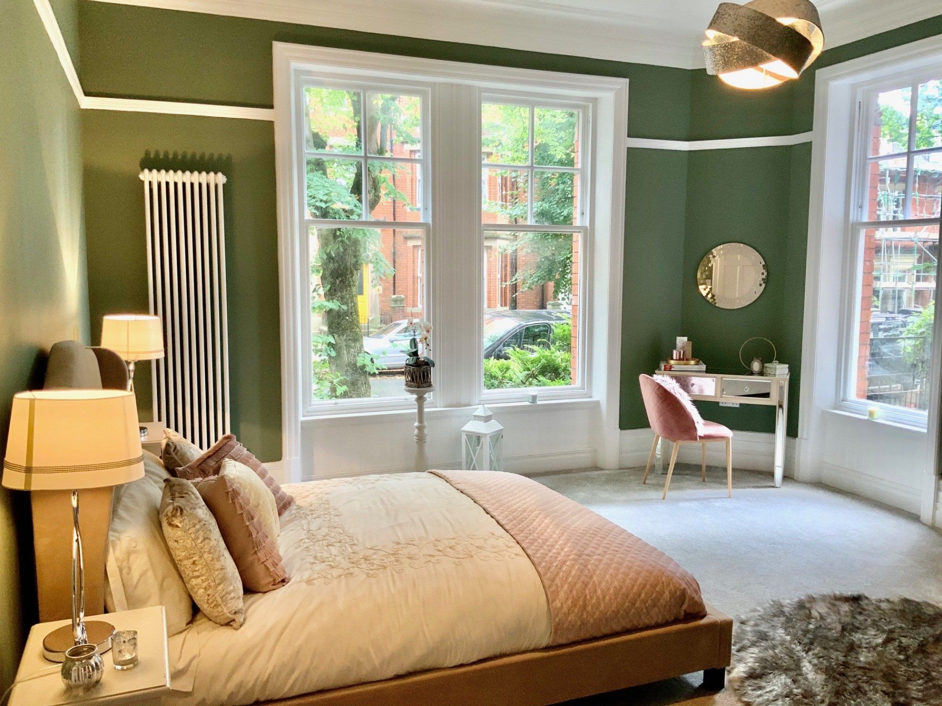 bedroom in Howard Place after refurbishment