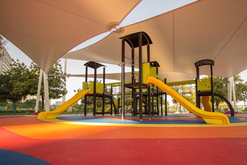 Shaded Playground Area — We Install Security Screens in Brisbane South, QLD