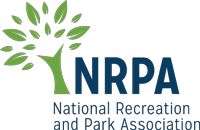 NRPA logo with green tree icon and dark blue letters above National Recreation and Park Association text