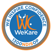 WeKare Disability Support Services logo - Registered NDIS Provider in Victoria
