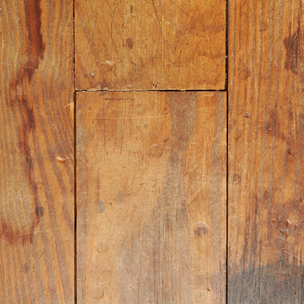 Light stains and gouges in hardwood floor