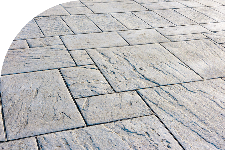 Stone-textured laminate flooring