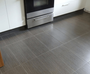 laminated floor in the kitchen