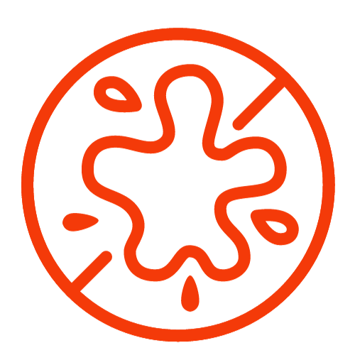 orange vector stain line icon