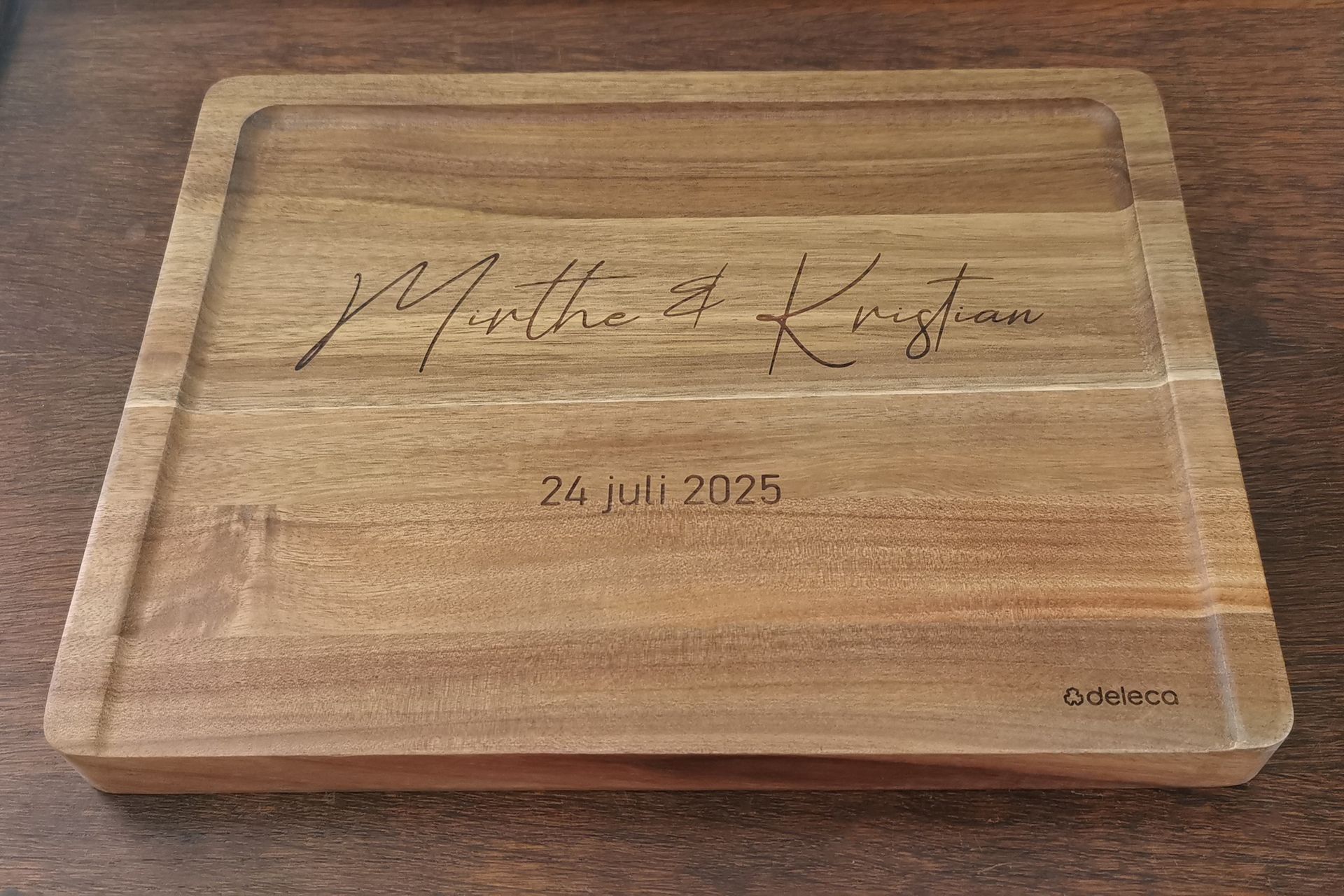 Keukenplank lasergraveren