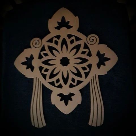 Vaishnava symbool Lasersnijden