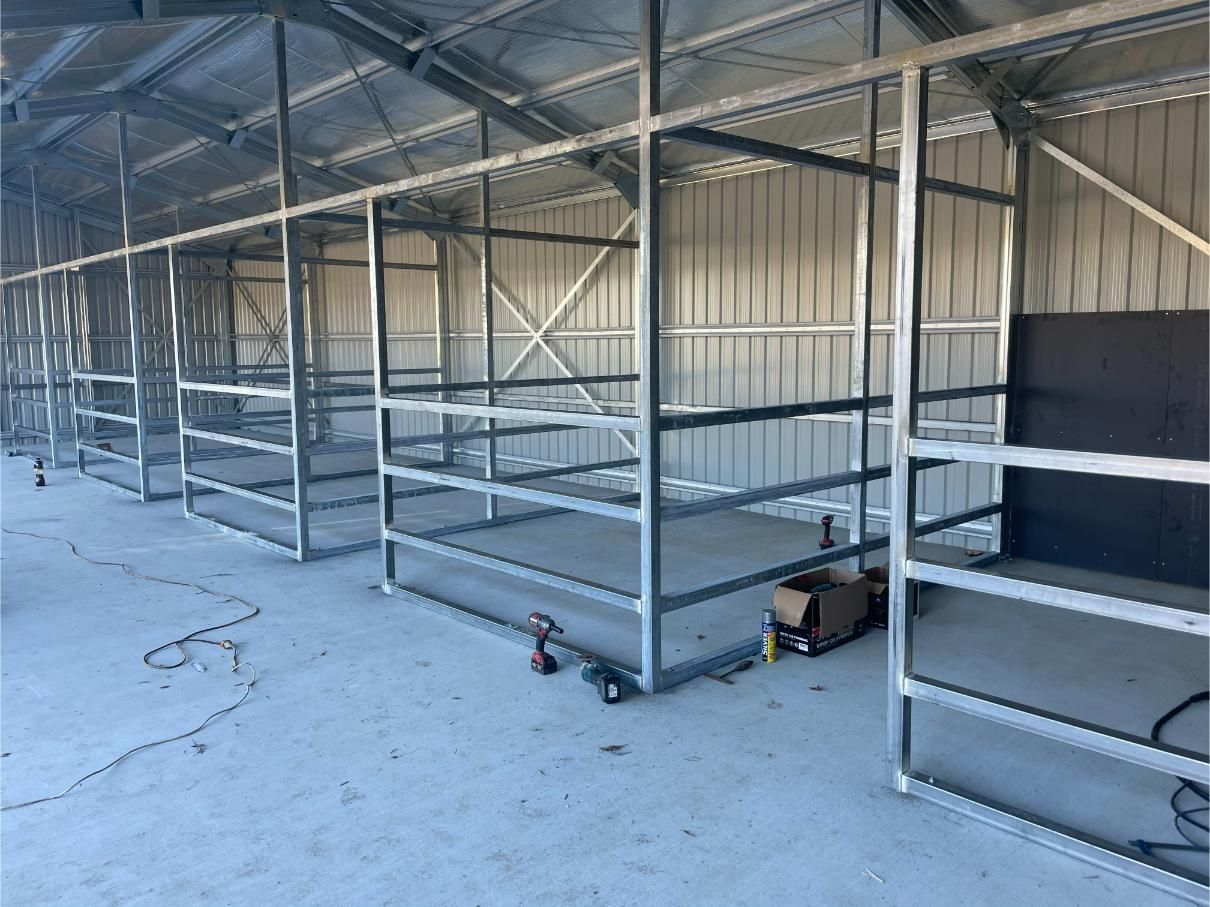Metal Framework of an Unfinished Building Interior — Bridgey's Constructions in Taree, NSW