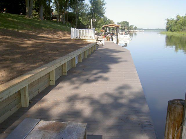 Trees And Seawall Zoomed Out | Fremont, WI | Seawall Solutions