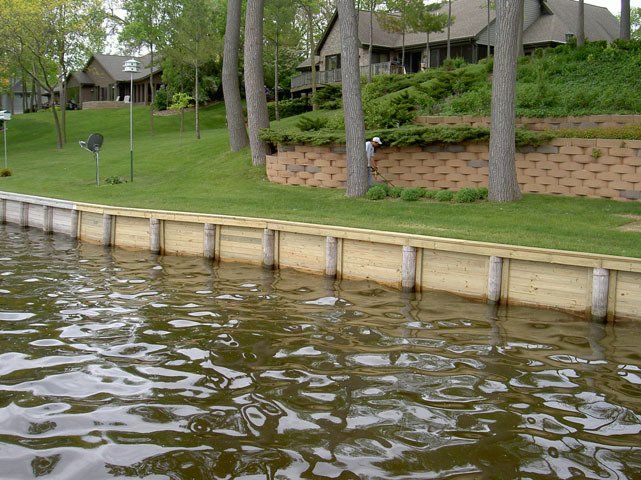 Trees And Seawall | Fremont, WI | Seawall Solutions