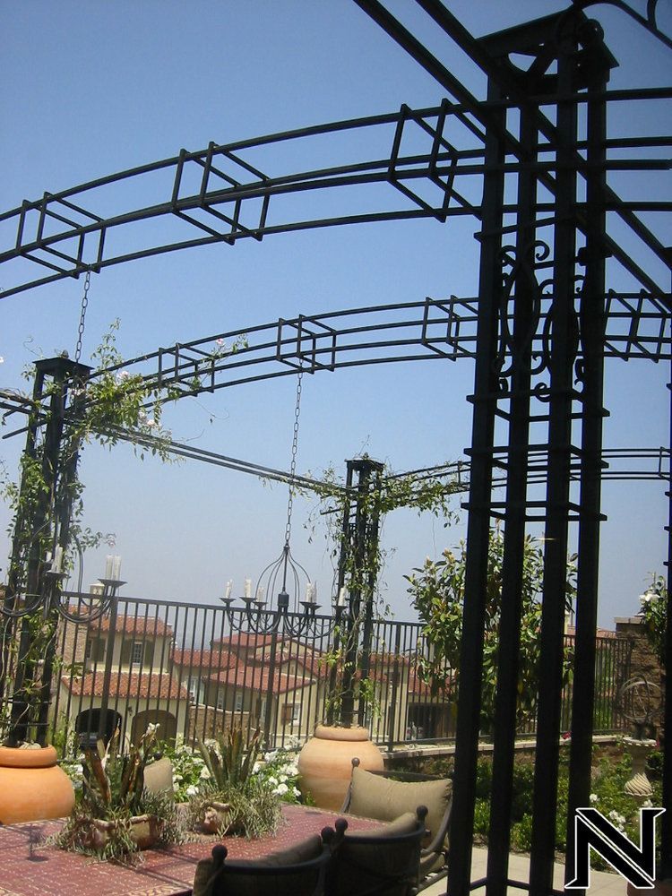 The letter n is on the side of a building