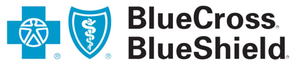 A metlife logo with a blue and green m on a white background.