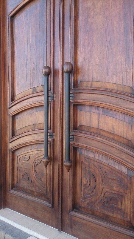 Grapedoor Custom Made Wooden Door Close up of Carving Detail