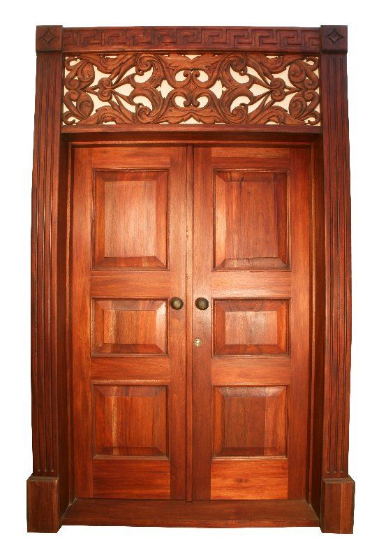 Grapedoor Custom Made Wooden Door with Wooden Carving Detail