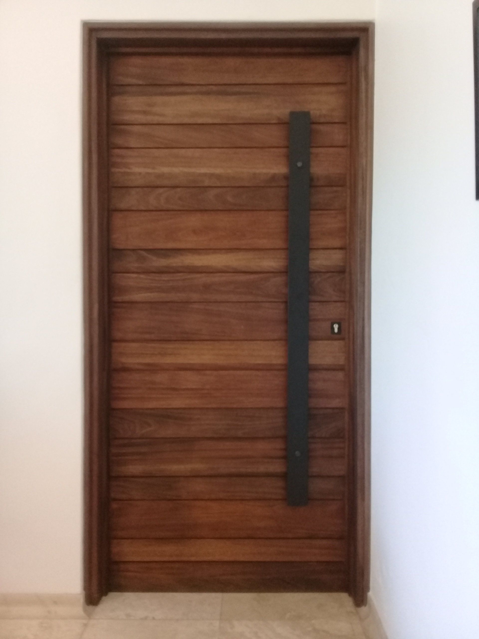 Grapedoor Custom Made Wooden Door Offset Slatted