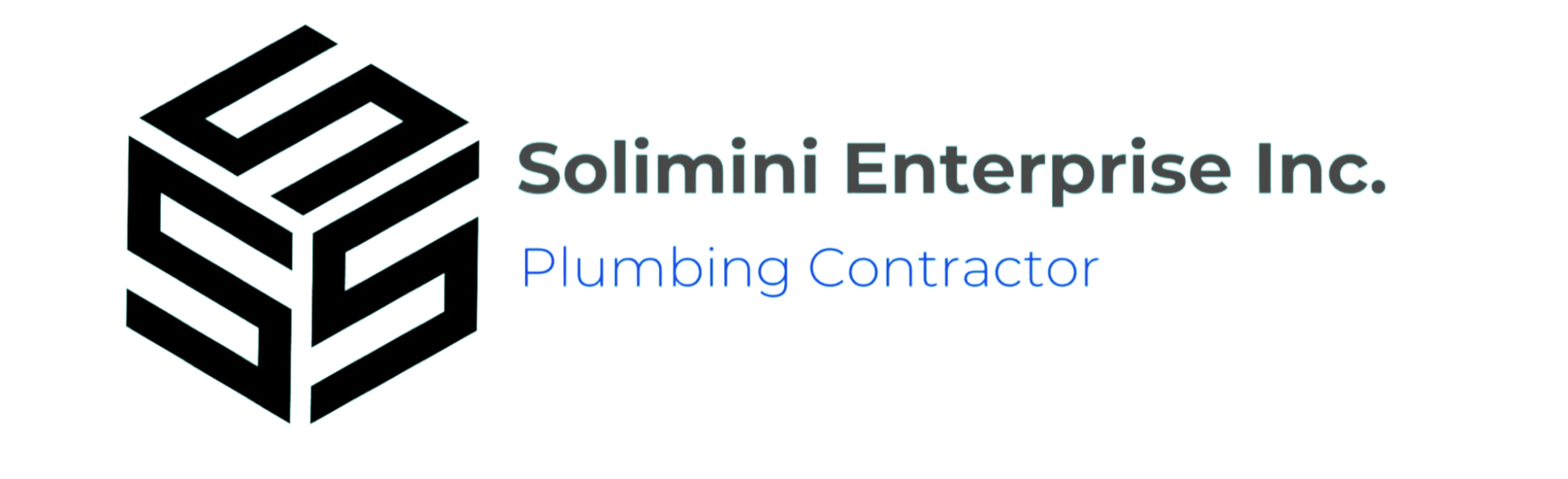 The logo for solimini enterprise inc. is a plumbing contractor.