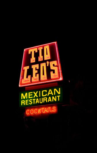 photo of tio leo's sign in san diego