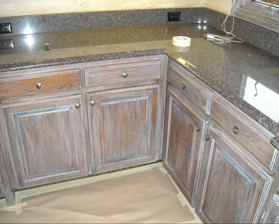 Old Kitchen Cabinet - Residential Painting in Plano, TX