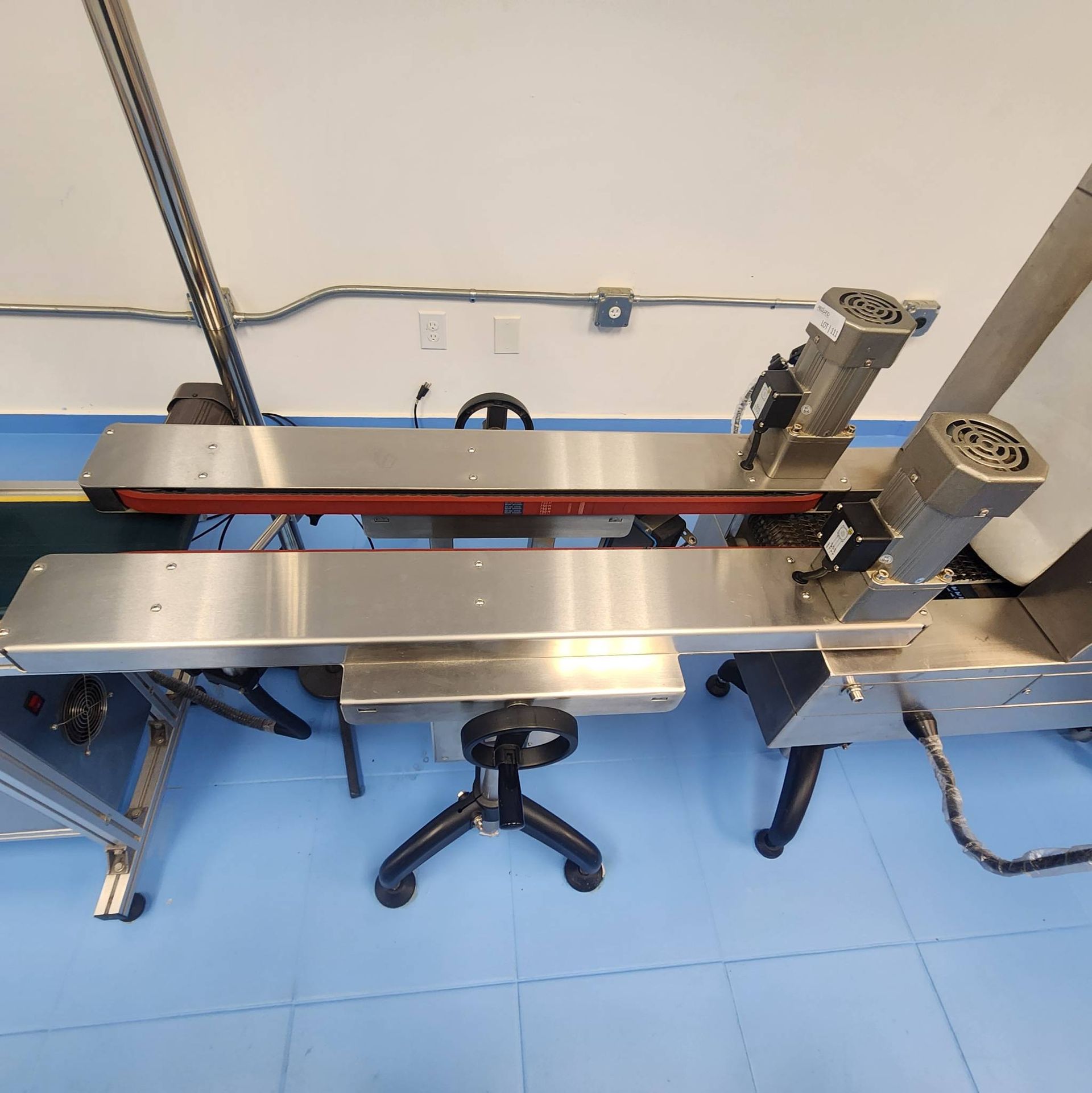 Lot 112 - Dependable Equipment Side Conveyor and Coding Printer
