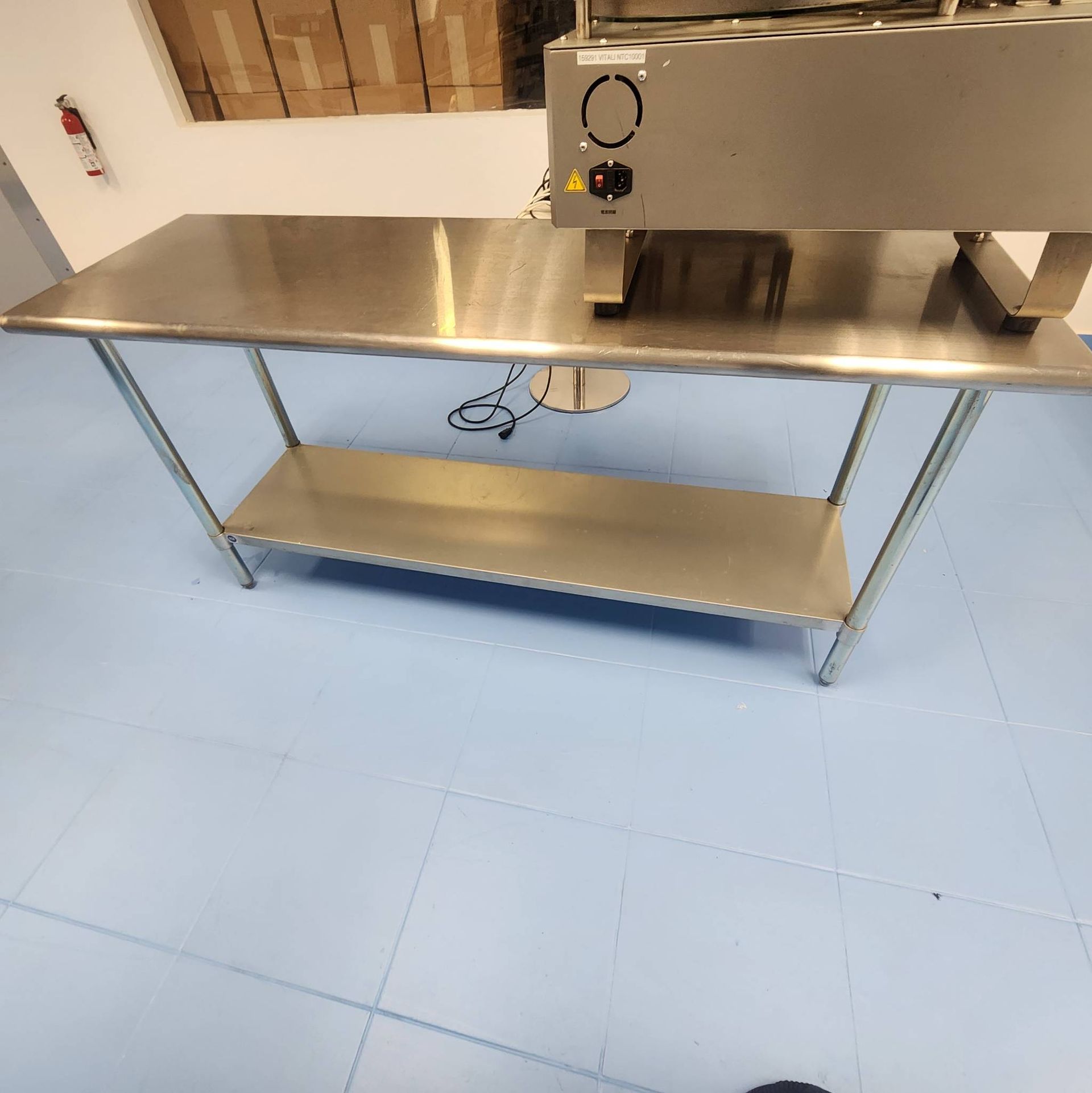 Lot 120 - Stainless Steel Work Table With Shelf