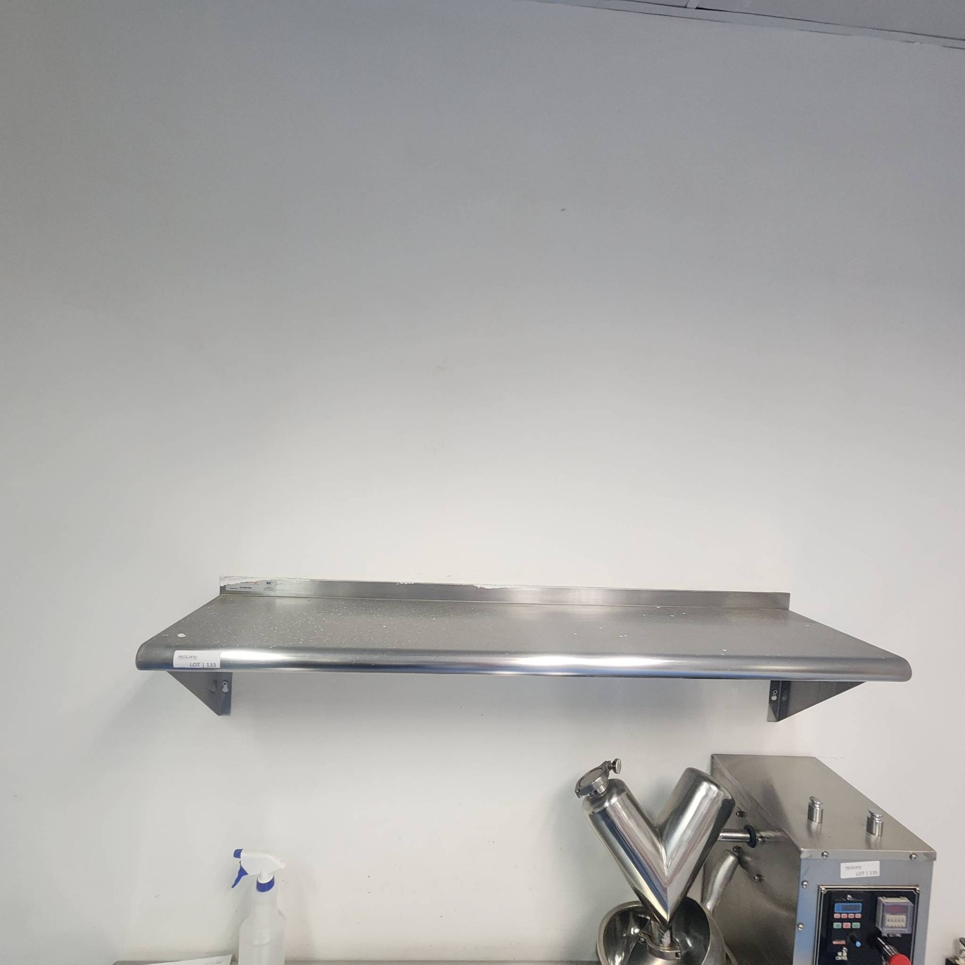 Lot 133 - NSF Stainless Steel Wall Shelf