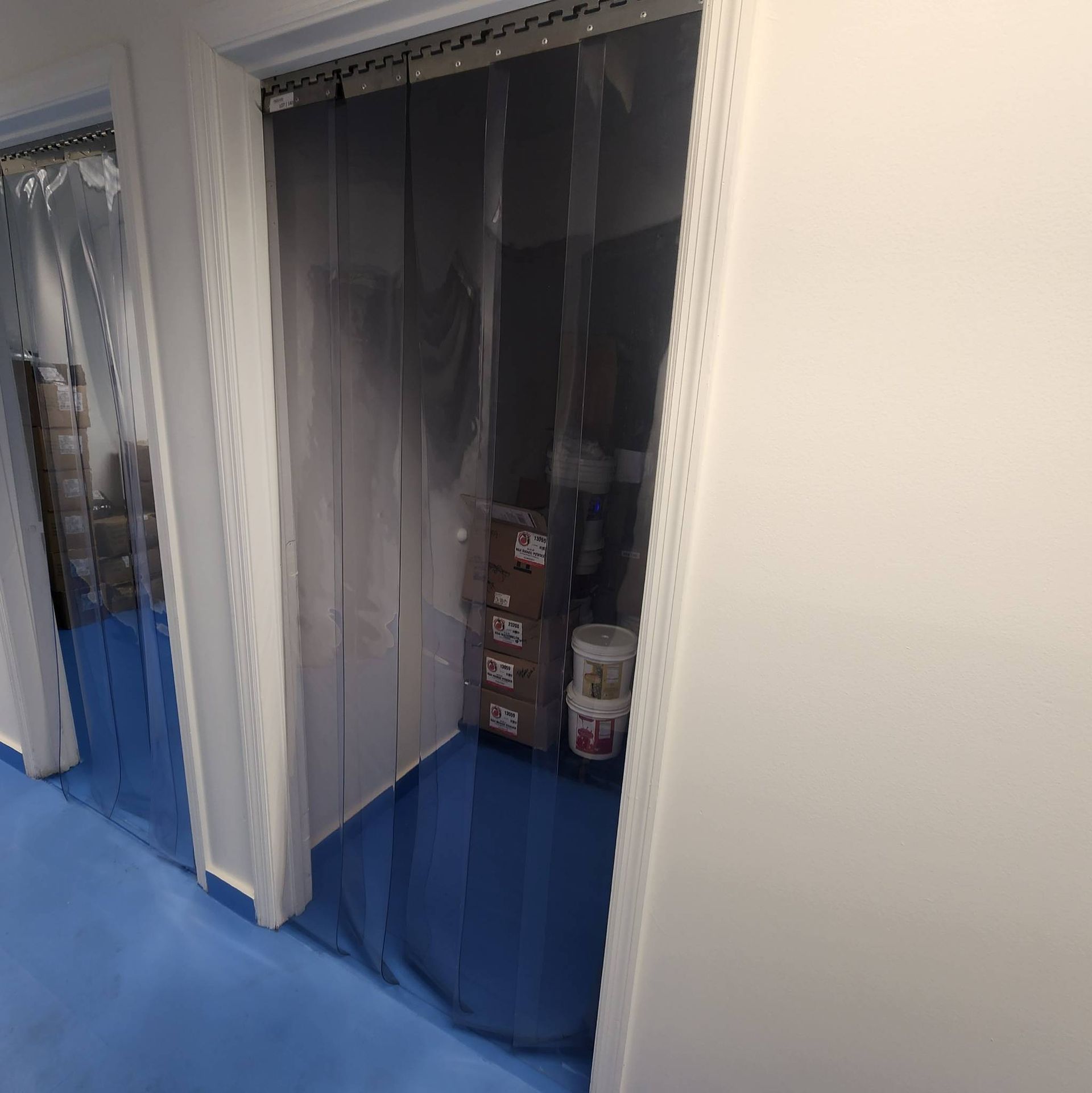 Lot 140 - PVC Strip Curtain with Stainless Steel Mounting Bracket