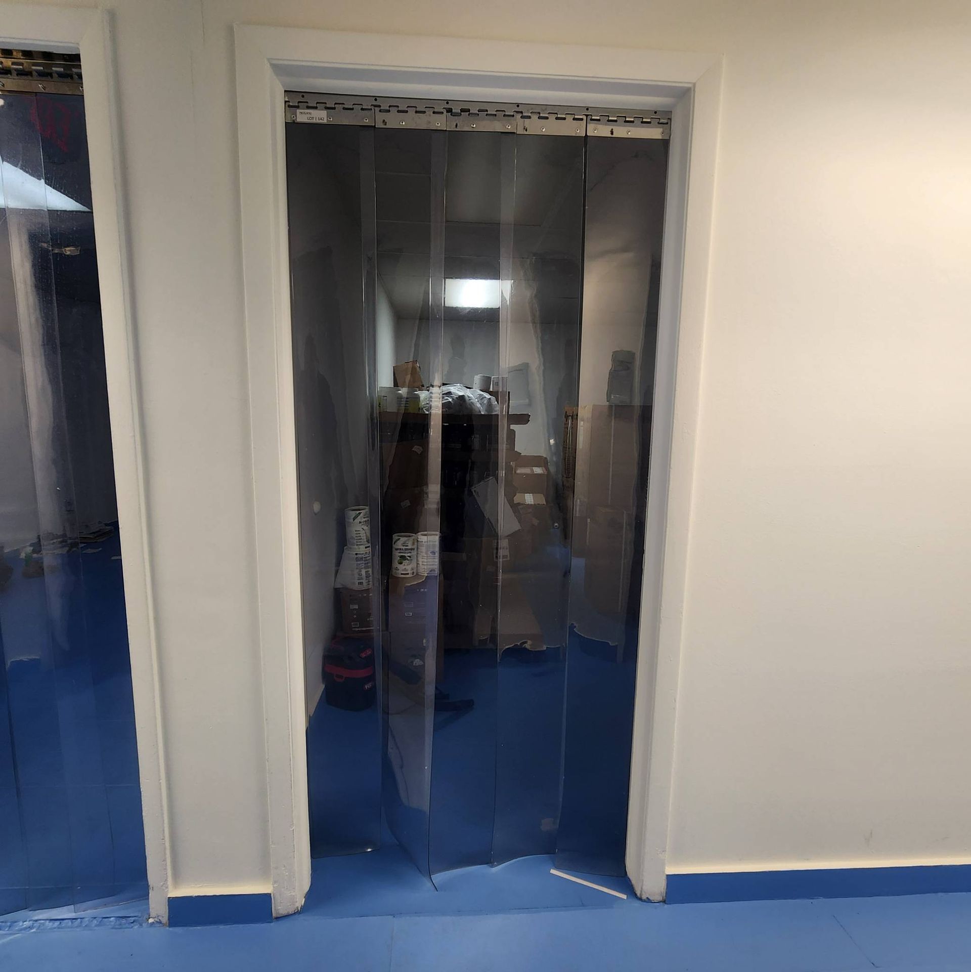 Lot 142 - PVC Strip Curtain with Stainless Steel Mounting Bracket