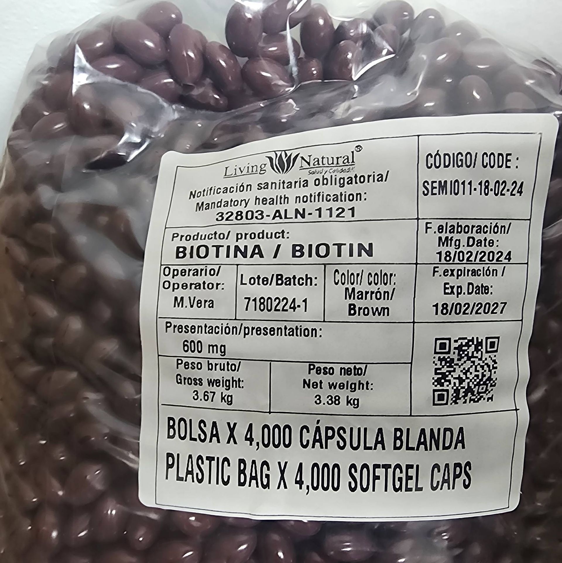 Lot 147 - Living Natural of Biotin Softgel Capsules