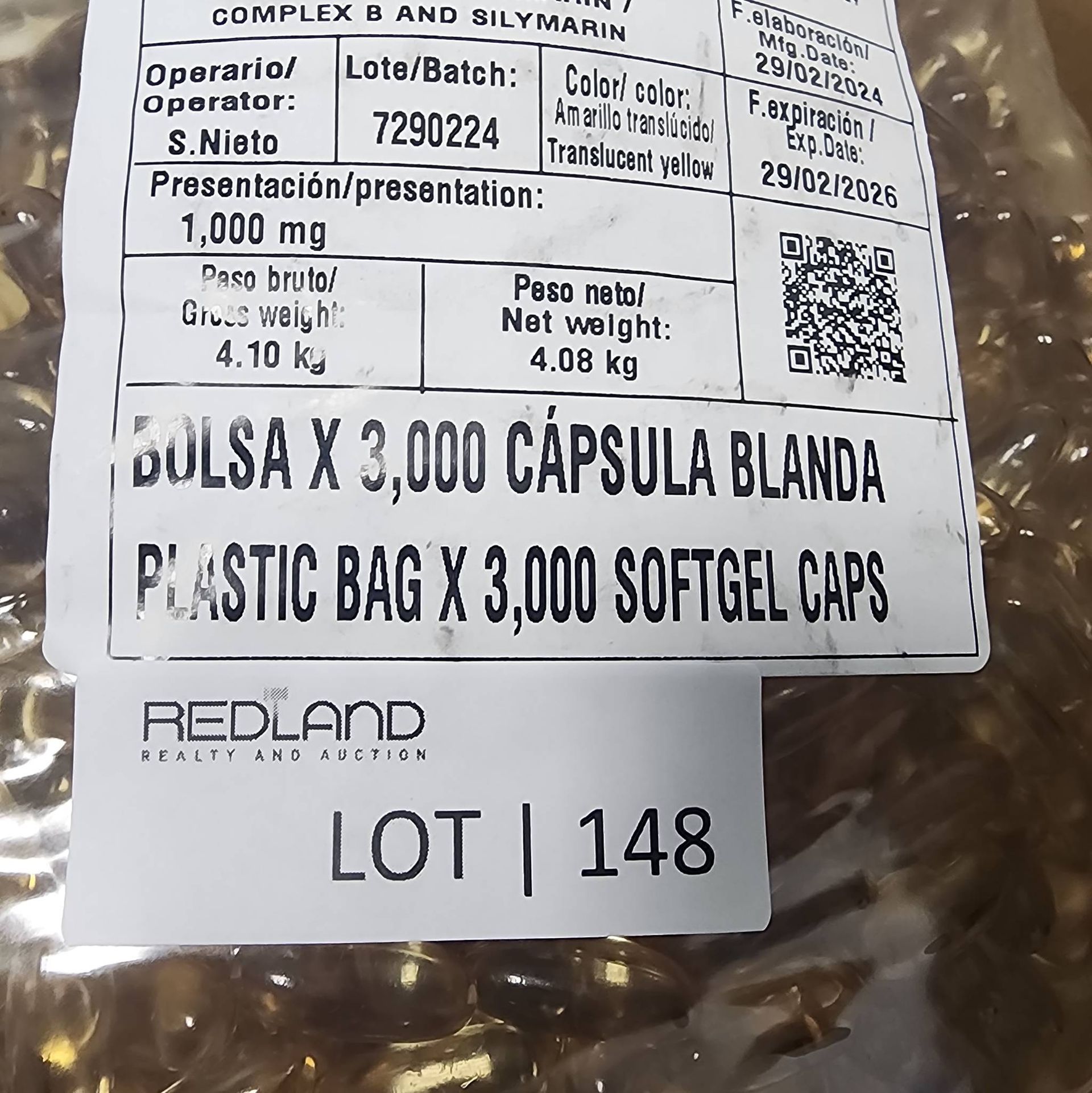 Lot 148 - Living Natural of Complex B Softgel Capsules