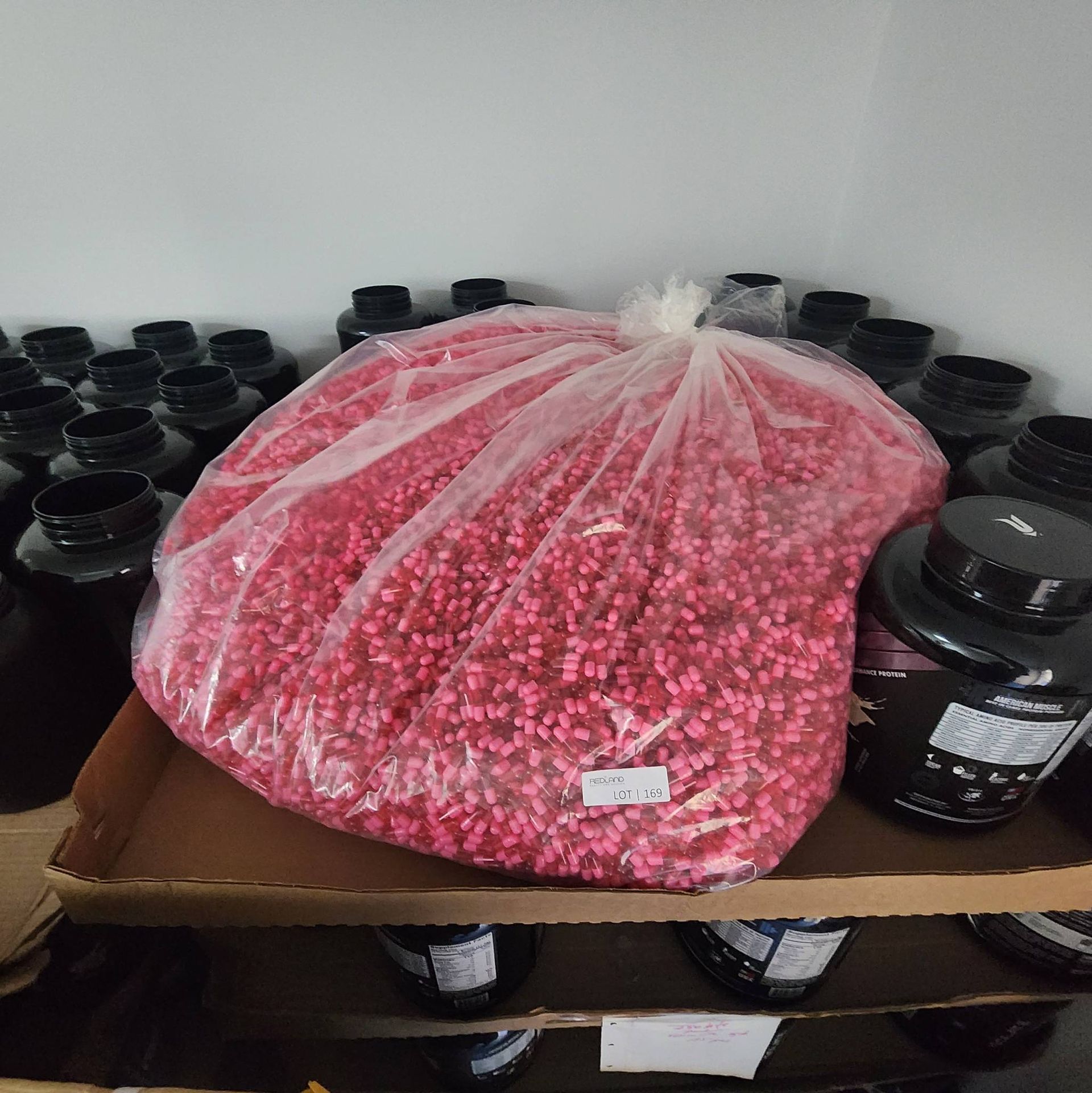 Lot 169 - Large Bag of Pink Empty Gelatin Capsules