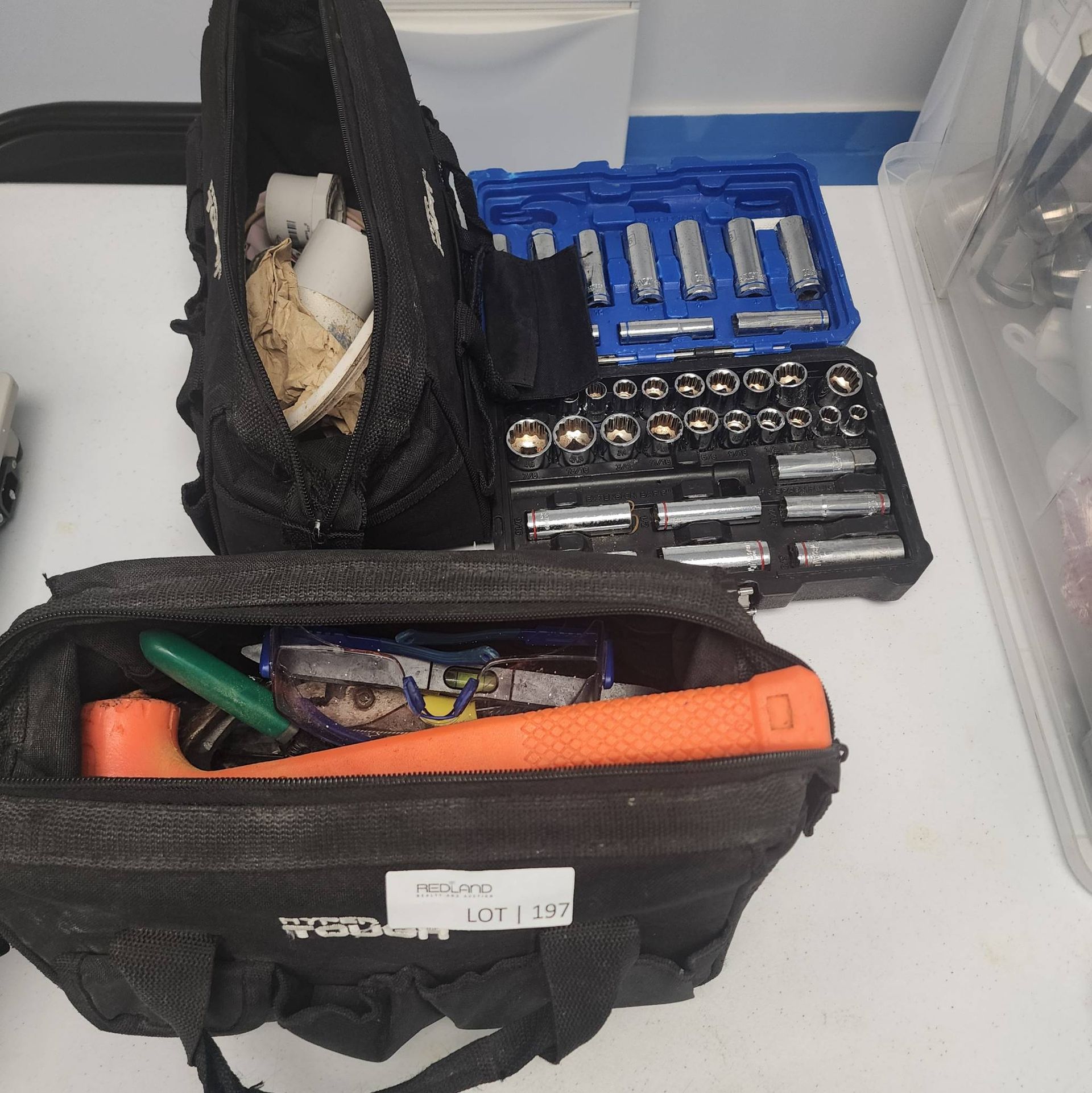 Lot 197 - Assorted Tools and Plumbing Supplies