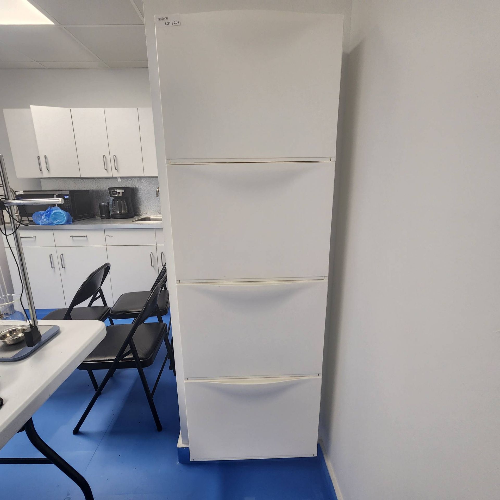 Lot 201 - Four-Drawer White Storage Unit