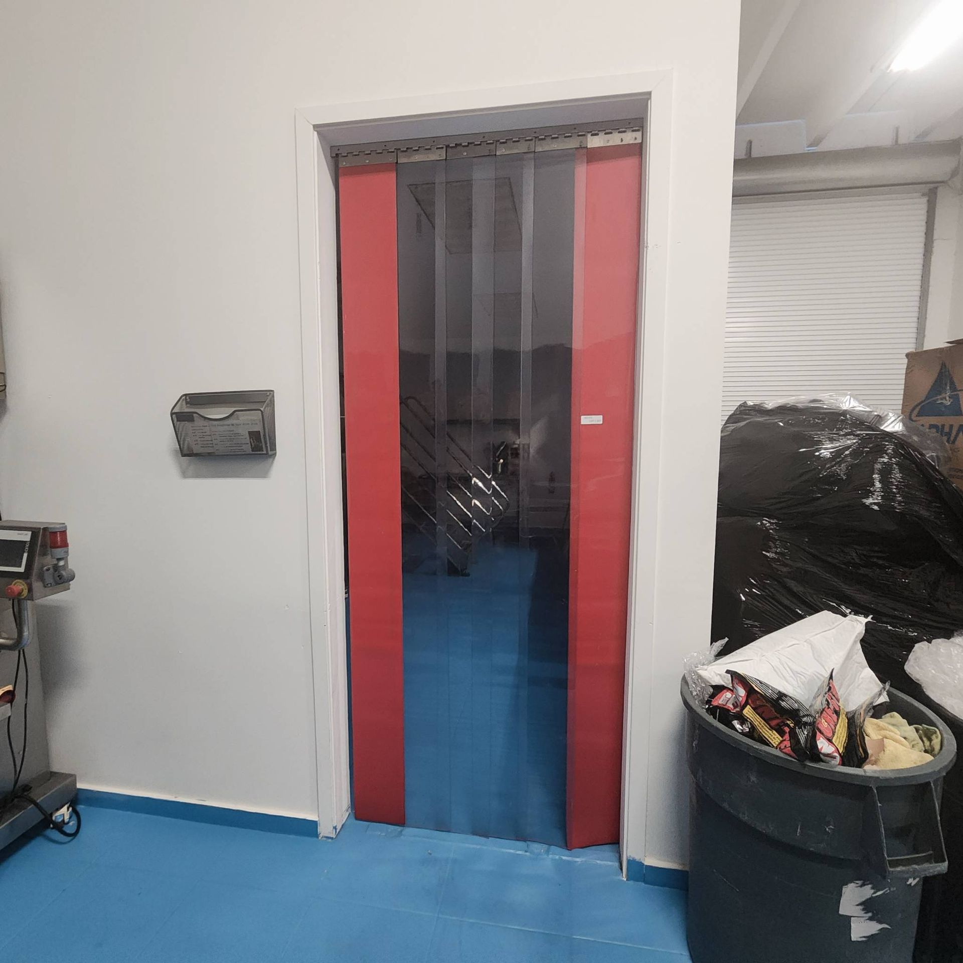 Lot 207 - PVC Strip Curtain with Stainless Steel Mounts