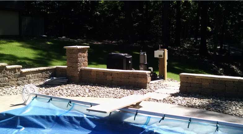 Swimming pool with diving board — Gallery in Greensburg,, PA