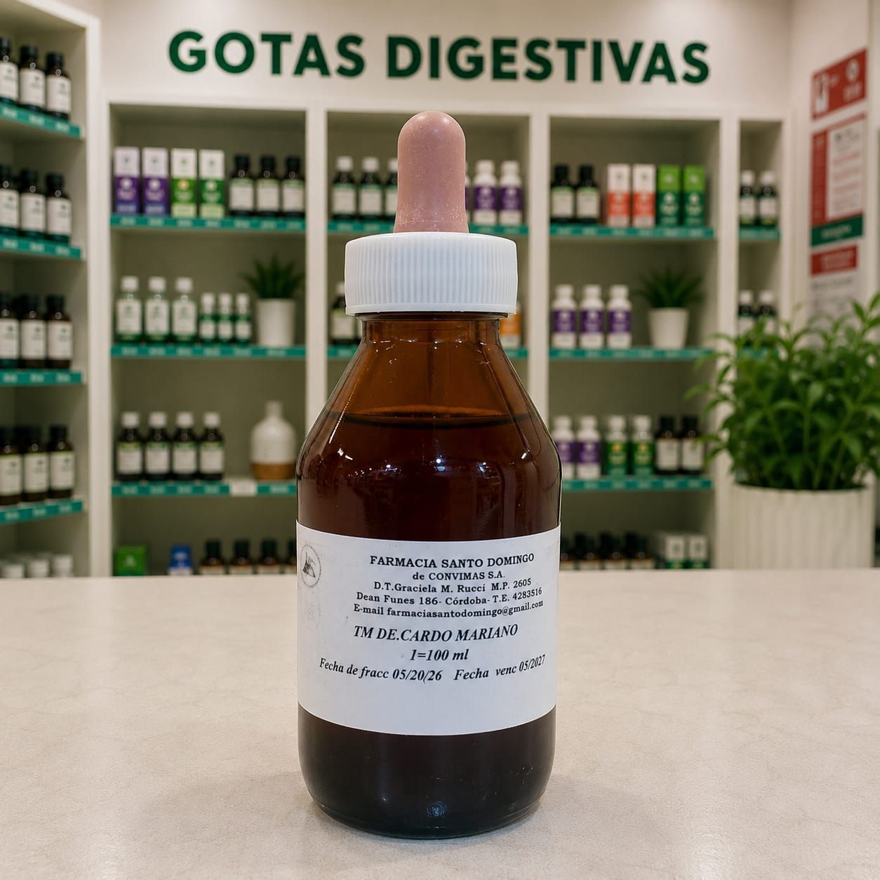 Cardo Mariano en gotas. Tintura madre de calidad para tu tranquilidad.